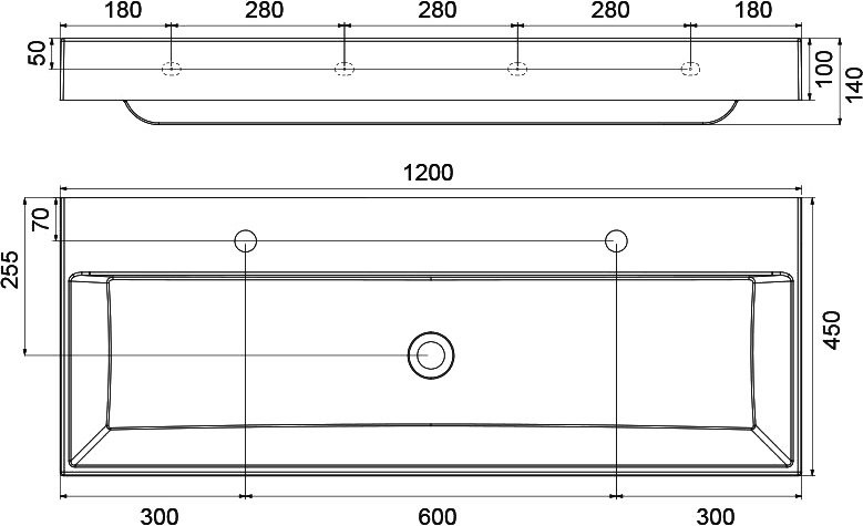 Тумба с раковиной Ravak Natural SD 120 глянцевая белая