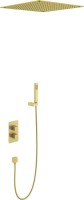 Душевой комплект Timo Petruma SX-5029/17SM С ВНУТРЕННЕЙ ЧАСТЬЮ, с термостатом, золото