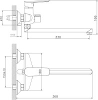 Универсальный смеситель Haiba HB198 HB22198