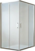 Душевой уголок Vegas Glass ZA-F Tur Novo 120*110 08 10 профиль глянцевый хром, стекло сатин