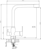 Смеситель для кухни Haiba HB802 HB76802