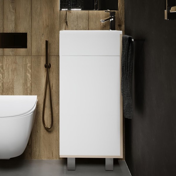 Тумба с раковиной 1MarKa Laura 40Н R, напольная, дуб сонома