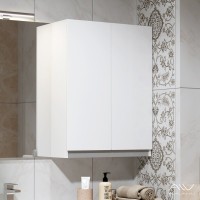 Шкаф в ванную Alavann Soft Silver 60 подвесной, белый