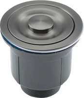 Мойка кухонная Gappo GS5050-6 с коландером, графит