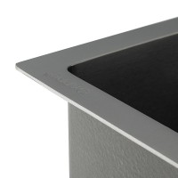 Мойка кухонная Gappo GS5050-6 с коландером, графит
