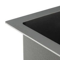 Мойка кухонная Gappo GS5050-6 с коландером, графит