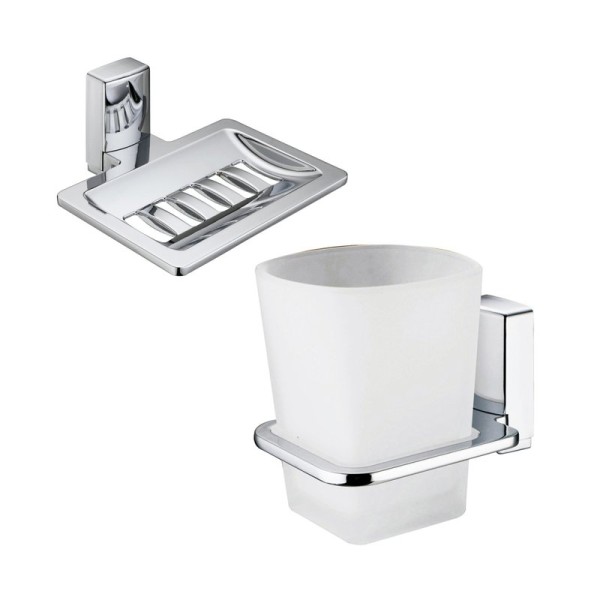 Набор Стакан Wasserkraft Leine K-5028 + Мыльница K-5069