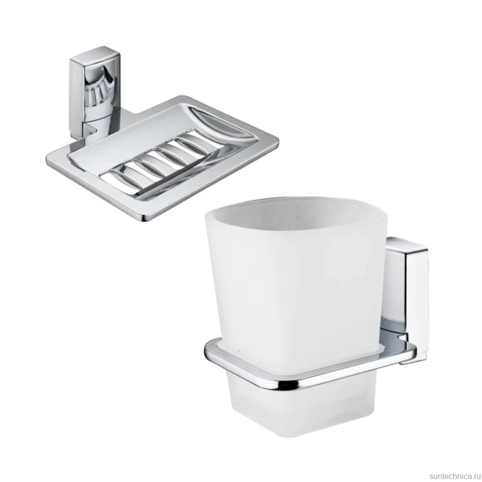 Набор Стакан Wasserkraft Leine K-5028 + Мыльница K-5069