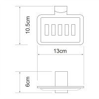 Набор Стакан Wasserkraft Leine K-5028 + Мыльница K-5069 Набор Стакан Wasserkraft Leine K-5028 + Мыльница K-5069