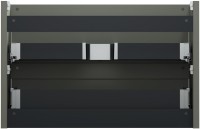 Тумба под раковину без столешницы Allen Brau Gravity 100 2 ящика, матовая олива