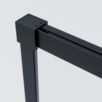 Душевой уголок Vincea Soft 2 VSR-3SO28014CLB 140х80 см, профиль черный, стекло прозрачное