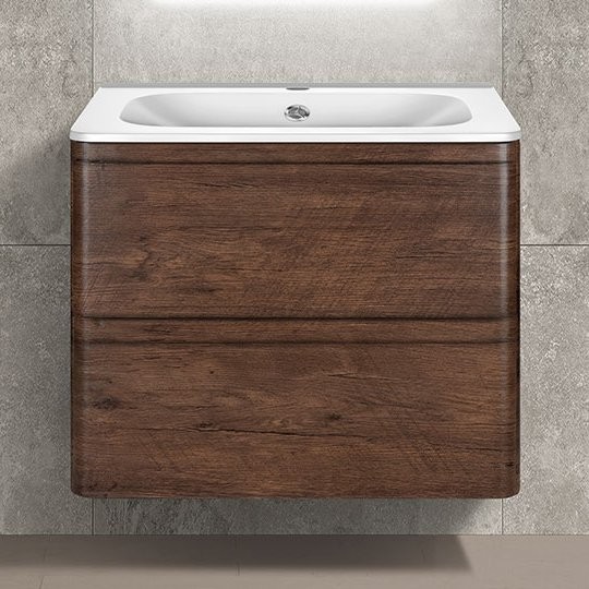 Тумба под раковину Vincea Vico 60 подвесная, темный дуб