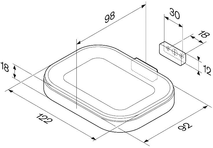 Набор Стакан AM.PM Func A8F34322 + Мыльница A8F34222
