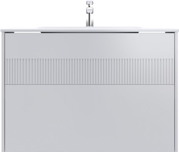 Тумба под раковину со столешницей AM.PM Func 100 белая матовая, с 2 ящиками