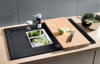 Комплект Мойка Blanco Metra 6 S Compact антрацит + Измельчитель Bort Alligator Mega