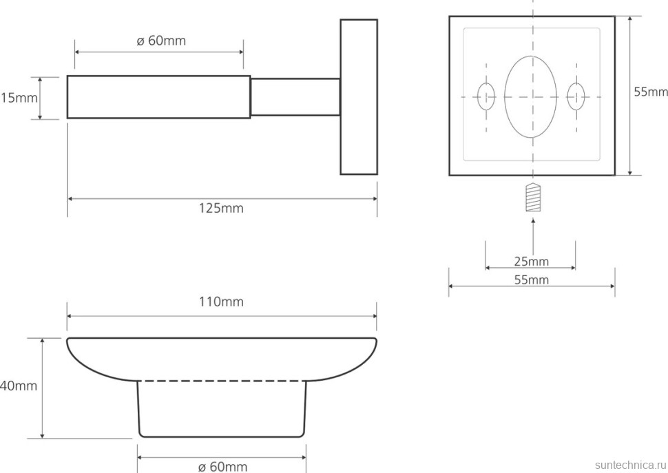 Набор Держатель Bemeta Beta 132110032 + Мыльница 132108042