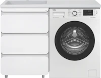 Тумба с раковиной Misty Чегет 120 L, под стиральную машину