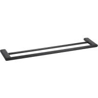 Полотенцедержатель Bemeta Organic Black 167104050 двойной, черный матовый Полотенцедержатель Bemeta Organic Black 167104050 двойной, черный матовый