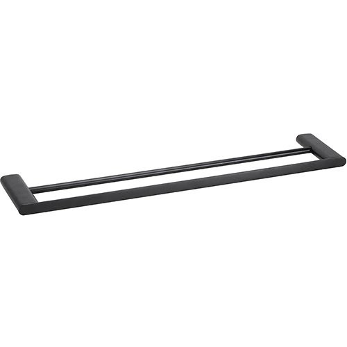 Полотенцедержатель Bemeta Organic Black 167104050 двойной, черный матовый