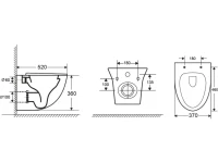 Комплект Унитаз подвесной BOND Oval F05-10 безободковый, с микролифтом + Инсталляция Geberit Duofix UP 320 111.300.00.5 + Кнопка Sigma 01 115.770.21.5 хром + Звукоизоляция + Крепления 111.815.00.1 к стене