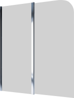 Шторка на ванну Koller Pool Waterfall Line 115х140, профиль хром, стекло прозрачное, L