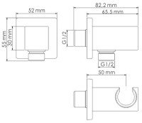 Гигиенический душ Wasserkraft A55094 шланг 150 см