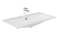 Тумба с раковиной Aquanet Арт 90 подвесная, белая матовая