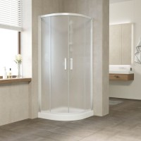 Душевой уголок Vegas Glass ZS 90 01 10 профиль белый, стекло сатин