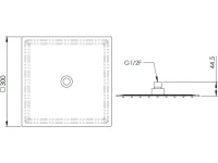 Верхний душ Remer 357UFS30X Верхний душ Remer 357UFS30X