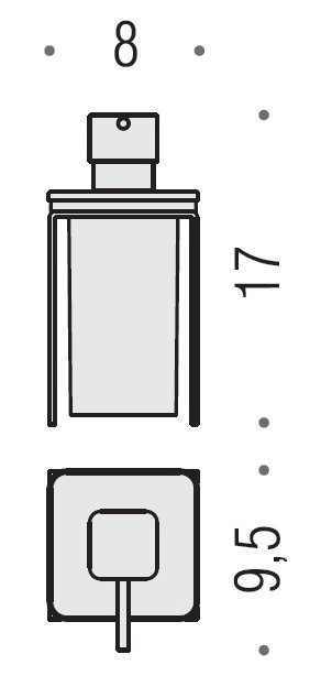 Набор Стакан Colombo Design Over B7041.satin + Дозатор B9329.satin