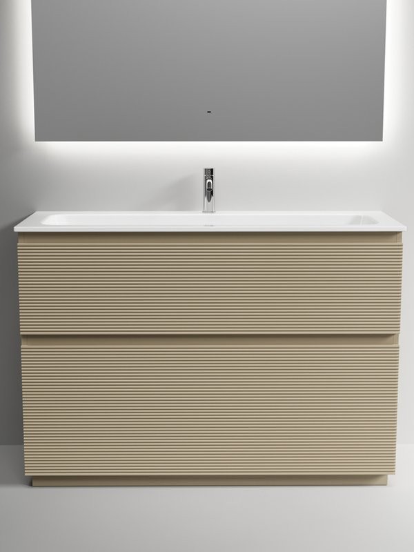 Тумба с раковиной Sancos Folk Floor 120 напольная, капучино, раковина CN7017