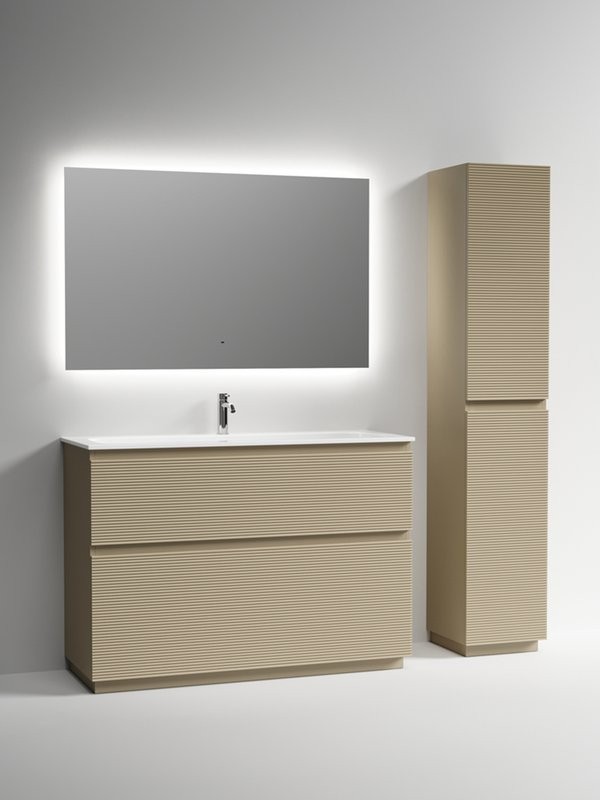 Тумба с раковиной Sancos Folk Floor 120 напольная, капучино, раковина CN7017