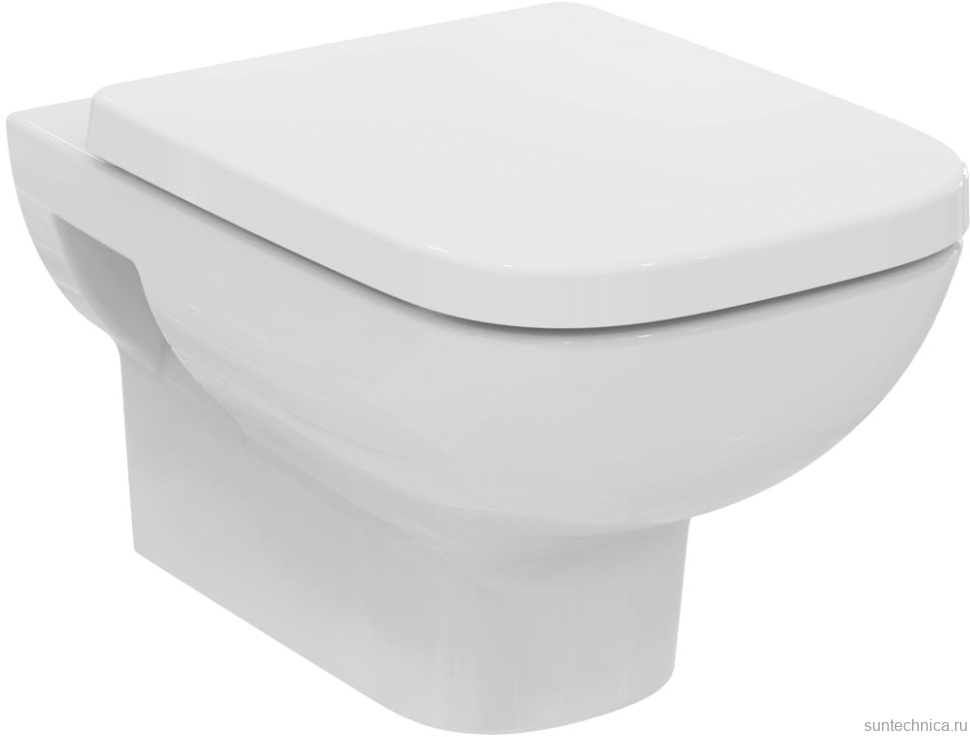 Комплект Унитаз подвесной Ideal Standard I.life A + Крышка T453101 белая + Инсталляция Geberit Duofix Delta 458.149.21.1 с кнопкой смыва, хром + Звукоизоляция
