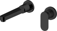 Смеситель для раковины Gattoni H2OMIX 7000 7003570NO С ВНУТРЕННЕЙ ЧАСТЬЮ, черный матовый