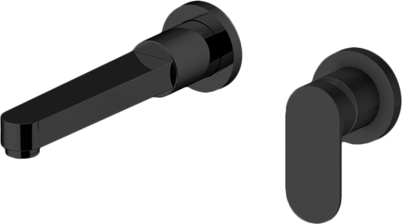 Смеситель для раковины Gattoni H2OMIX 7000 7003570NO С ВНУТРЕННЕЙ ЧАСТЬЮ, черный матовый