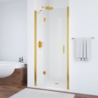 Душевая дверь в нишу Vegas Glass AFP TUR NOVO h1890 100 09 01 L профиль золото, стекло прозрачное