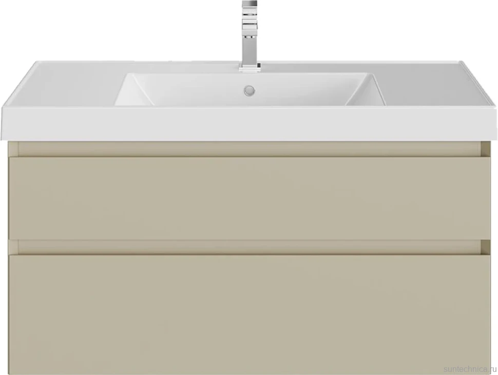 Тумба под раковину KERAMA MARAZZI Cubo 100 подвесная, лимо матовая