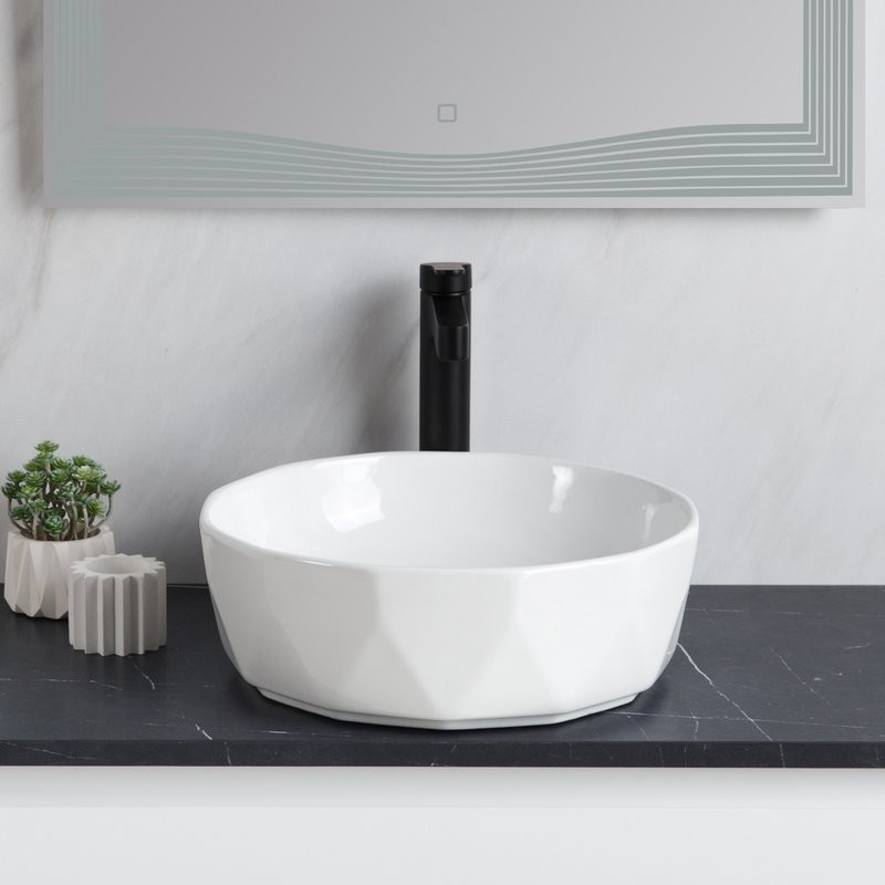 Накладная раковина BelBagno BB1409 41 белая