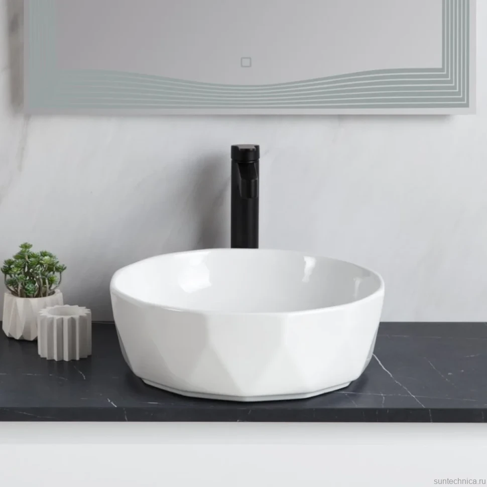 Накладная раковина BelBagno BB1409 41 белая