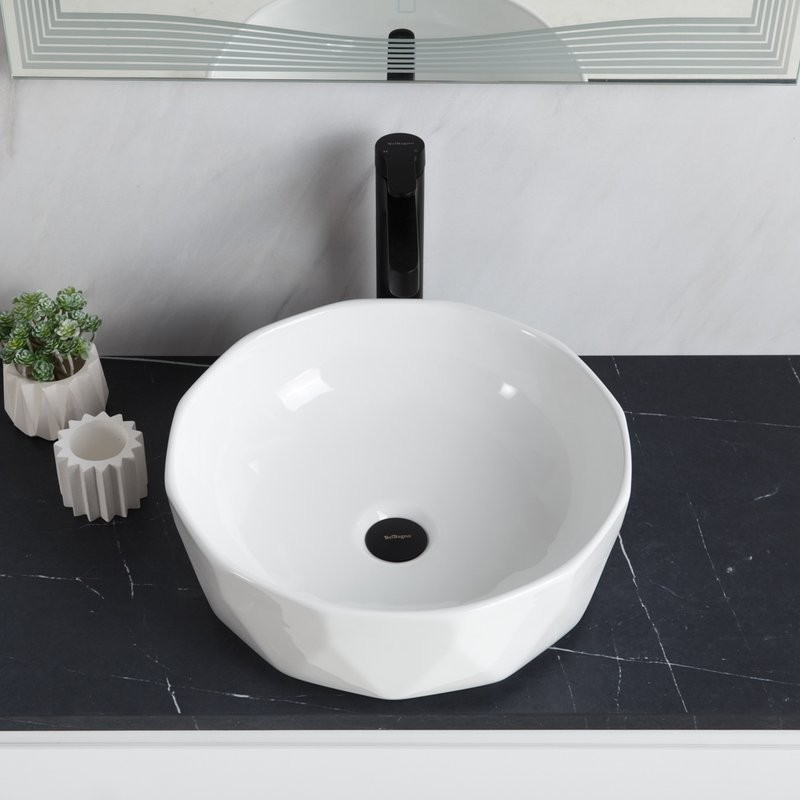 Накладная раковина BelBagno BB1409 41 белая