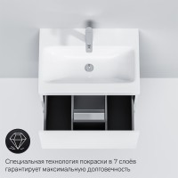 Тумба с раковиной AM.PM Gem 75 белый глянец, с 1 ящиком