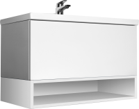 Тумба с раковиной AM.PM Gem 75 белый глянец, с 1 ящиком