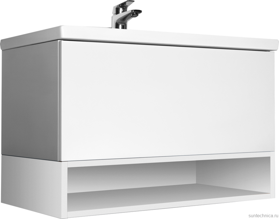 Тумба с раковиной AM.PM Gem 75 белый глянец, с 1 ящиком