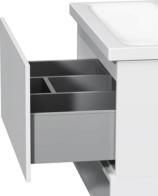 Тумба с раковиной AM.PM Gem 75 белый глянец, с 1 ящиком