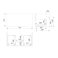 Тумба с раковиной AM.PM Gem 75 белый глянец, с 1 ящиком