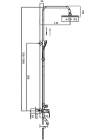 Душевая стойка Frap F2429 черная Душевая стойка Frap F2429 черная