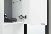 Шкаф пенал для ванной Allen Brau Infinity 35 R подвесной, белый матовый