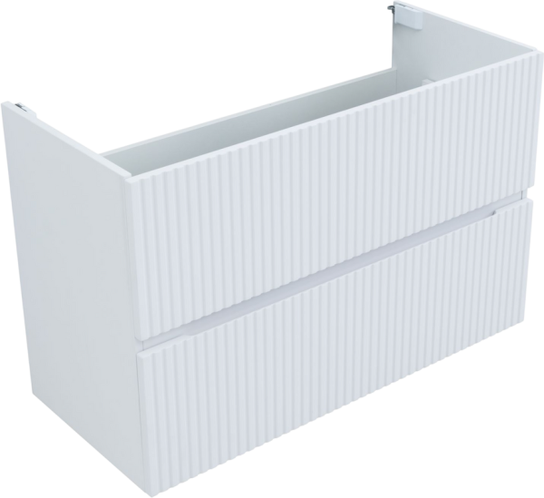 Тумба под раковину без столешницы Aquanet Джейн 100 подвесной, белая матовая