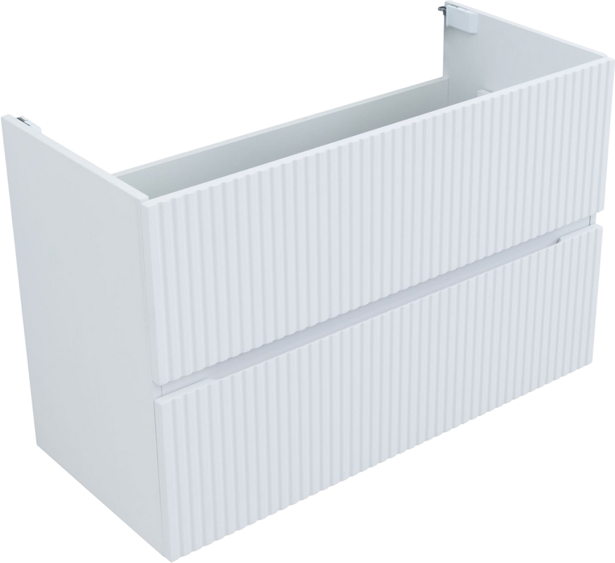 Тумба под раковину без столешницы Aquanet Джейн 100 подвесной, белая матовая