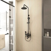 Душевая стойка D&K Bayern.Furth DA1524705B18 с гигиеническим душем, черная